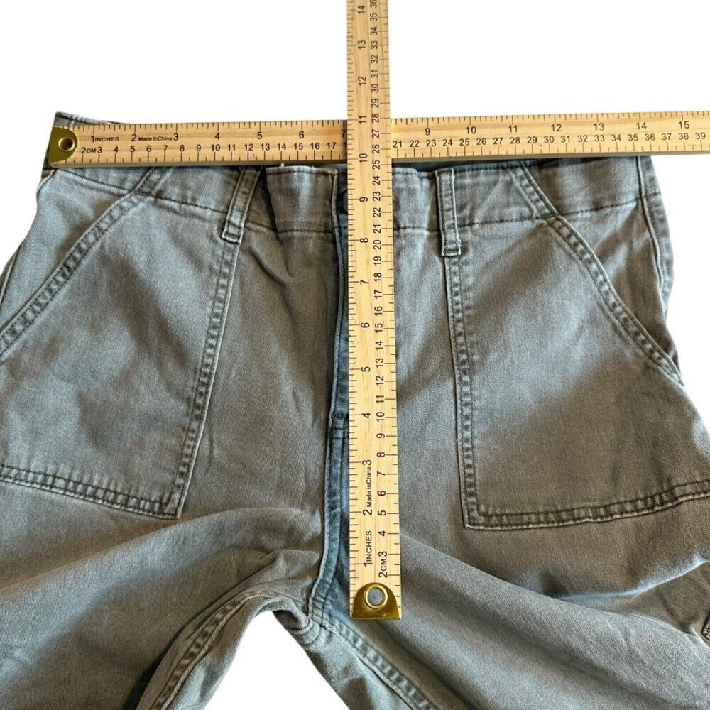 Abercrombie Kids Cargo Pants Green Wide Leg Pockets Girls Size 17/18 - Picture 6 of 10